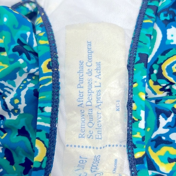 Chaps Blue and Green Paisley Bikini - Picture 4 of 5